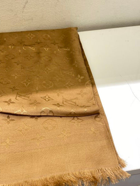 Louis Vuitton Camel Monogram Scarf-Scarf-Louis Vuitton-The Closet Egypt