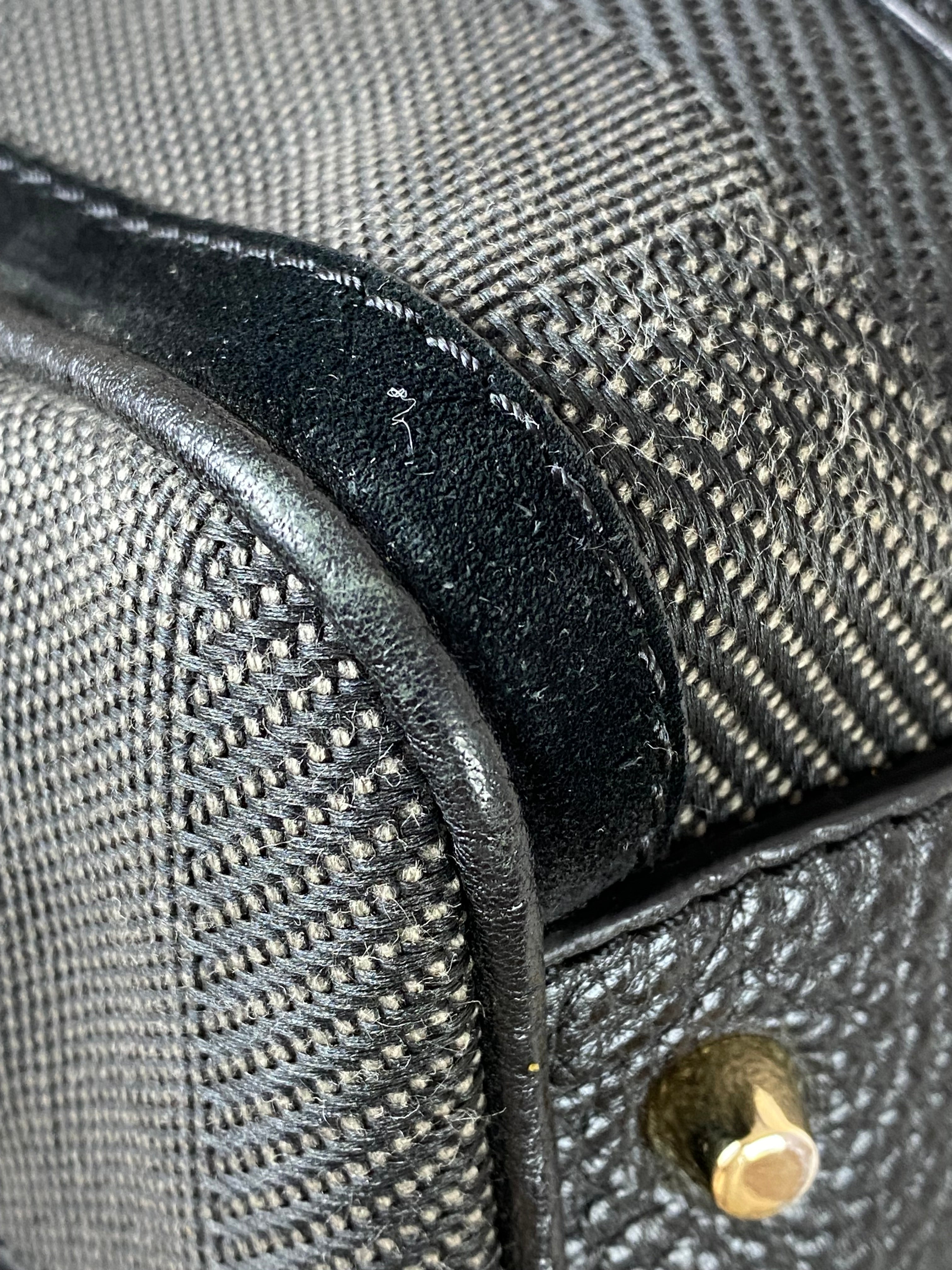 Burberry Black Bowling Boston Medium Bag