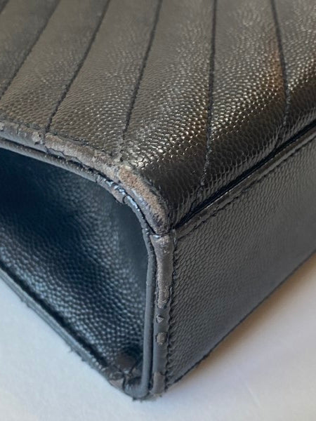 YSL Black Monogram Satchel Shoulder Bag-handbag-YSL-The Closet Egypt