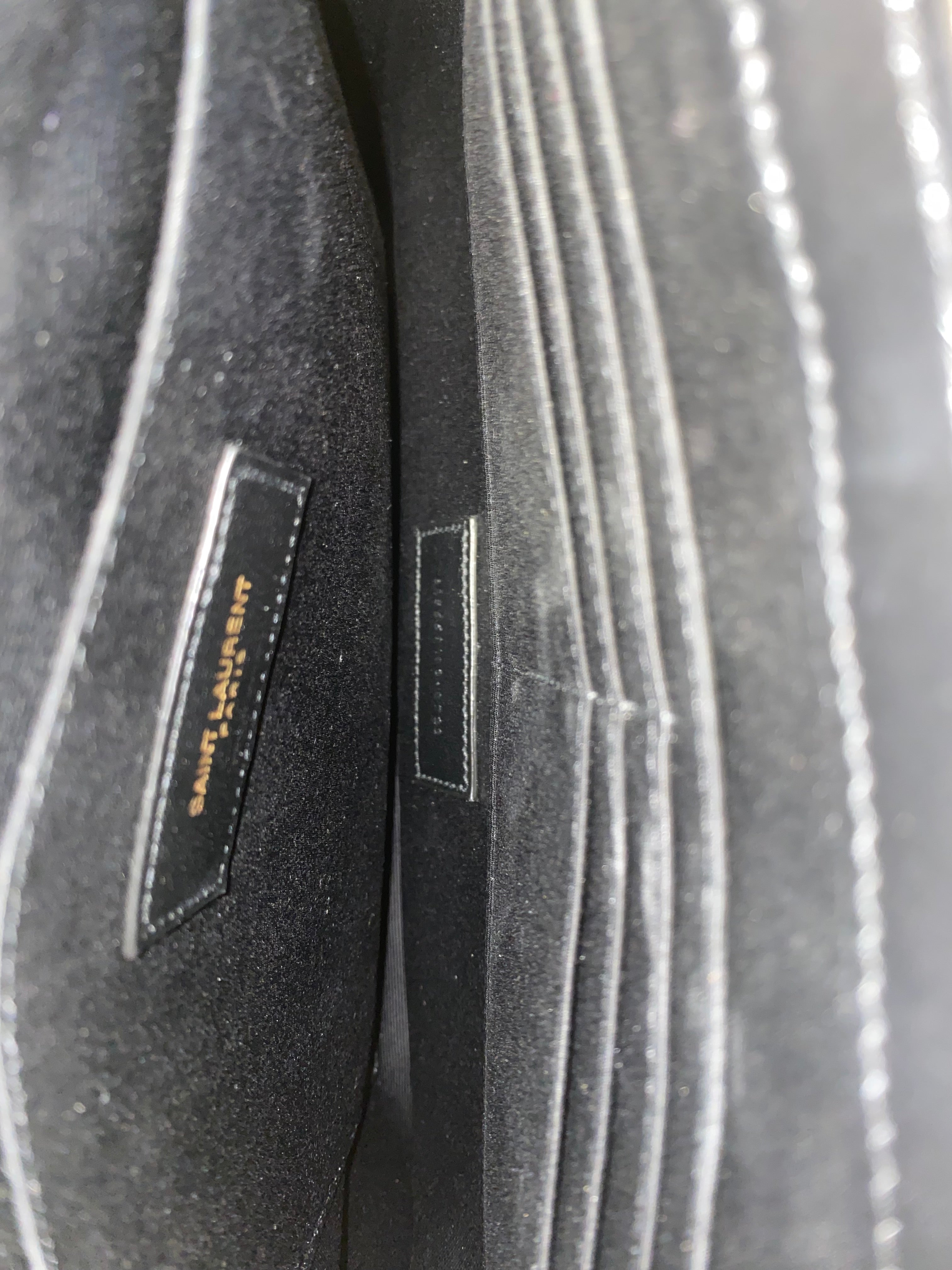 YSL Black Cassandre Medium Classic Clutch-Clutch-YSL-The Closet Egypt