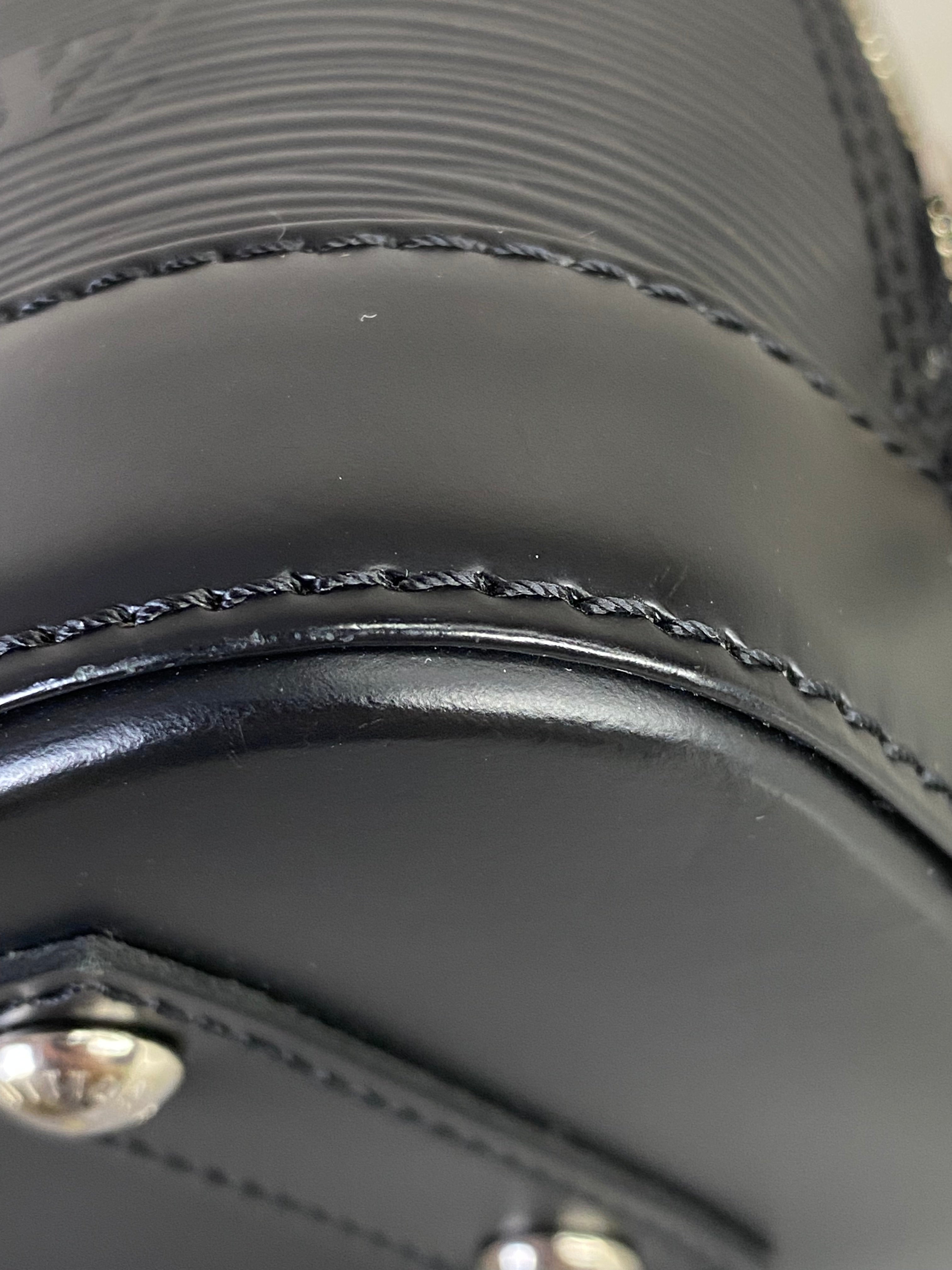 Louis Vuitton Black Epi Alma BB Bag