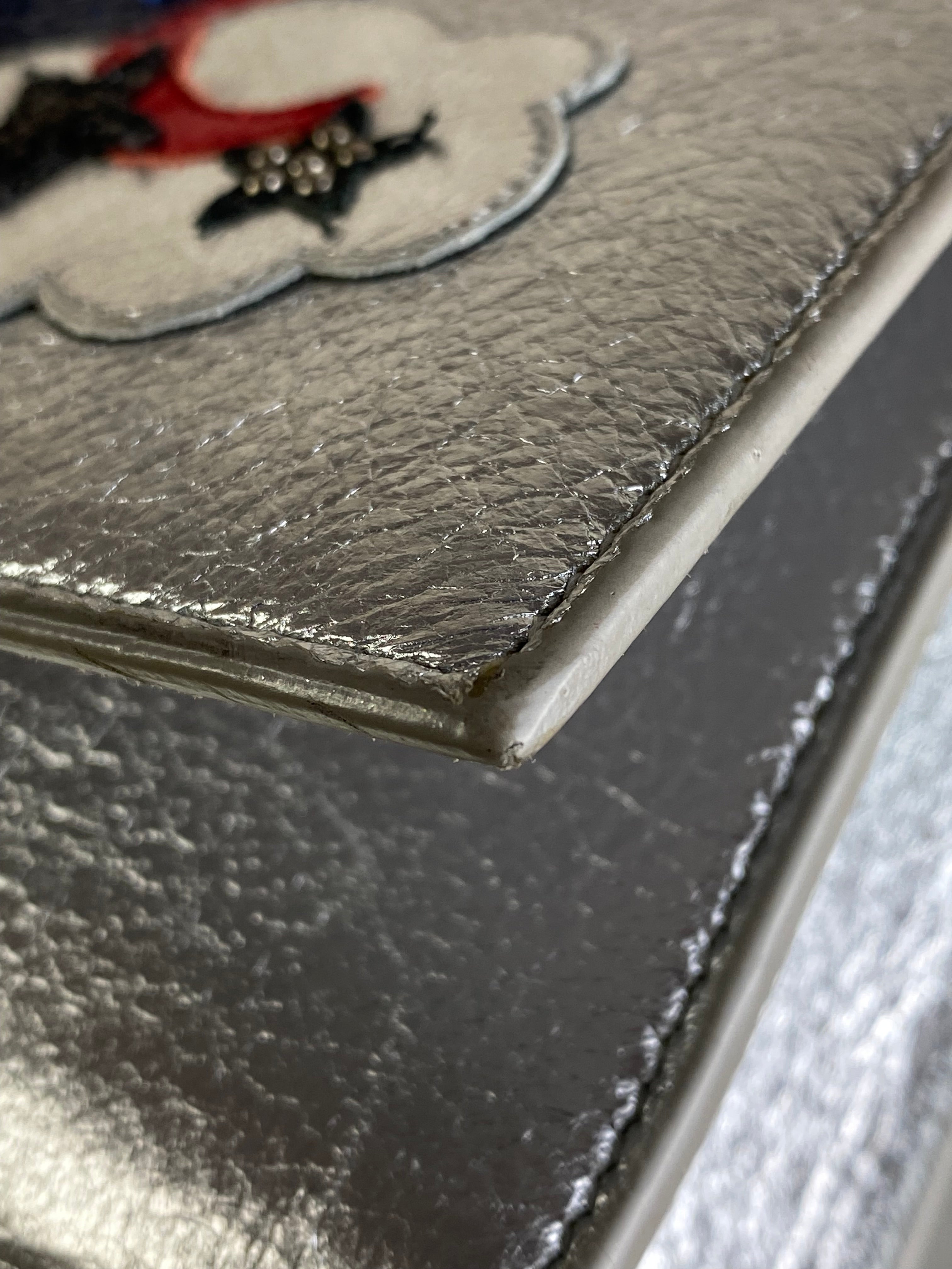 YSL Metallic Silver Yves Medium Cloud & Strar Kate Bag-handbag-YSL-The Closet Egypt