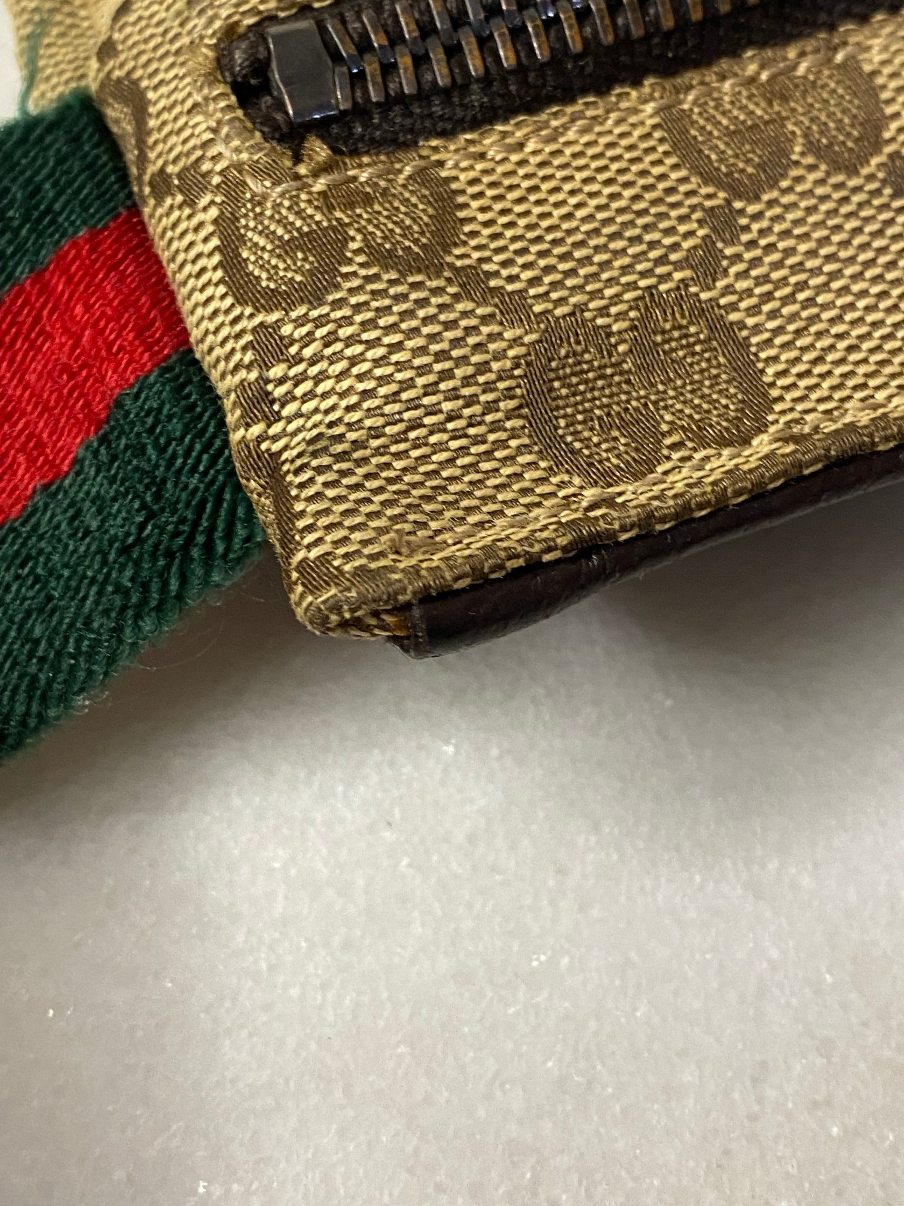 Gucci Brown GG Double Pocket Belt Bag-Belt Bag-Gucci-The Closet Egypt