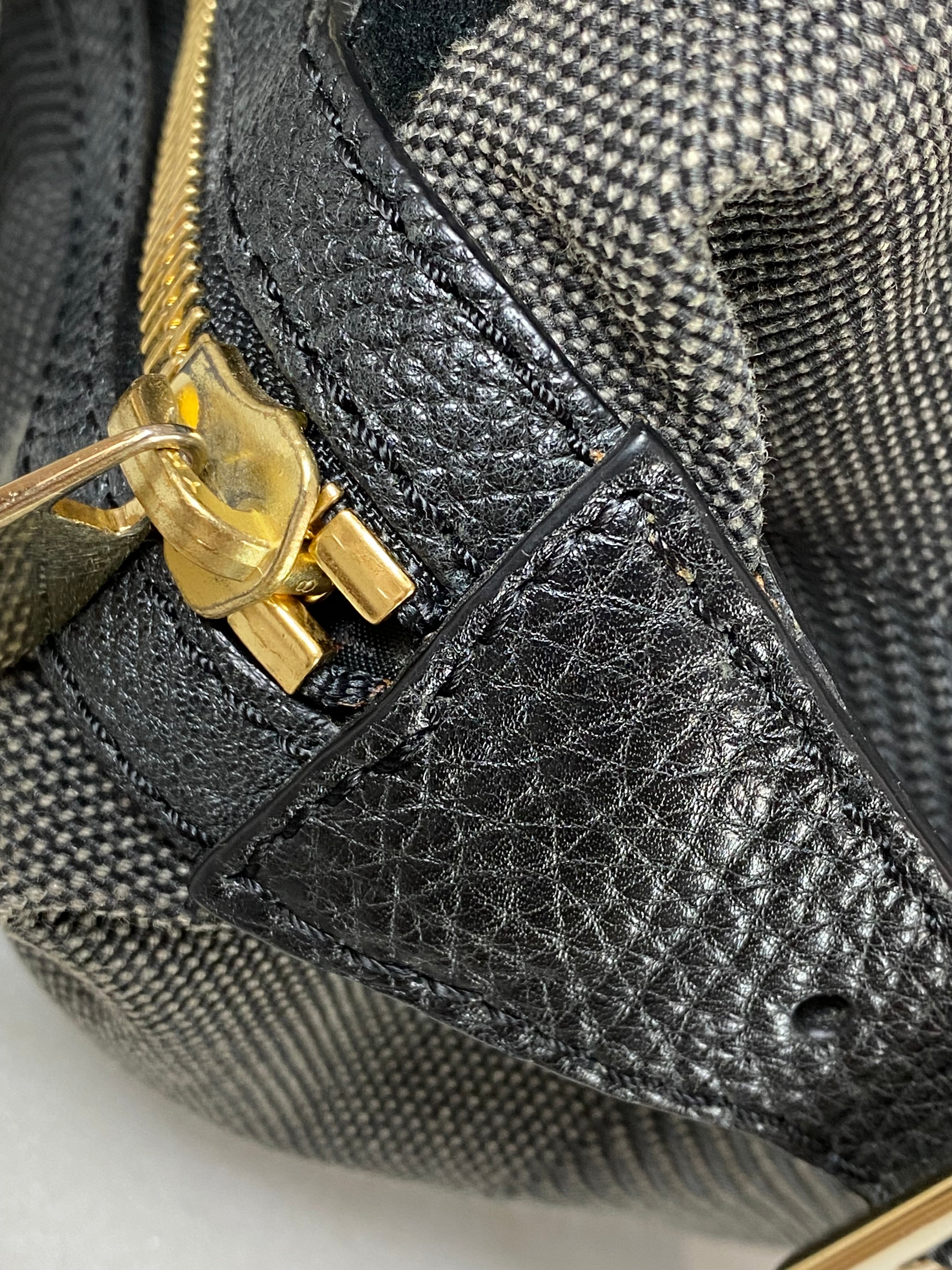 Burberry Black Bowling Boston Medium Bag