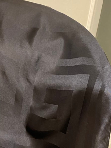 Givenchy Black Logo Print Silk Scarf-Scarf-Givenchy-The Closet Egypt