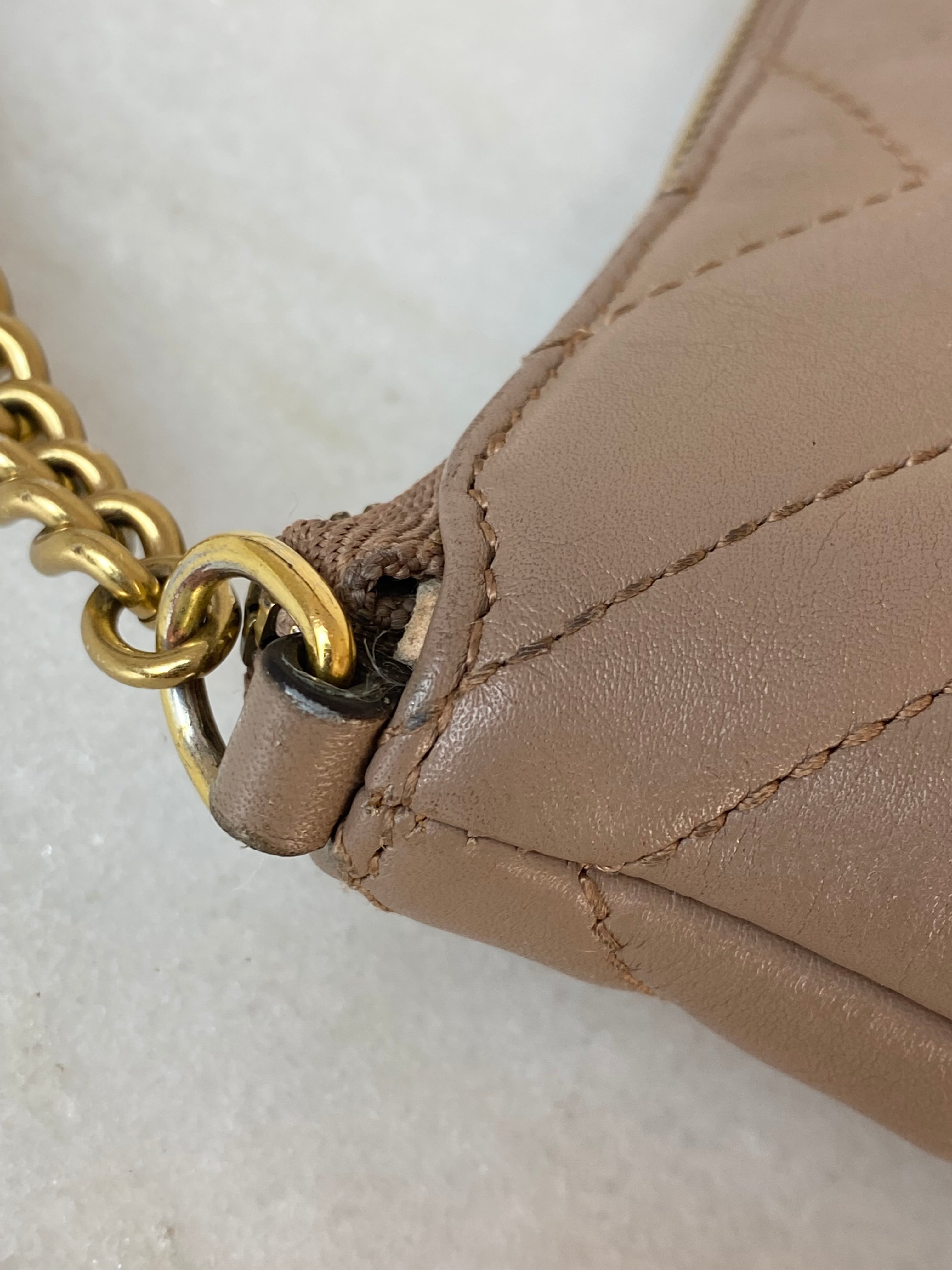 Gucci Nude Marmont Crossbody Mini Chain Bag
