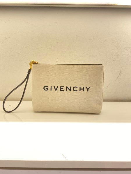 Givenchy White Printed Pouch-Clutch-Givenchy-The Closet Egypt