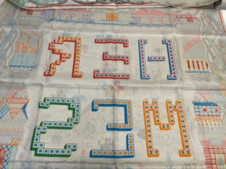 Hermes Colorful Square Silk Scarf-Scarf-Hermes-The Closet Egypt