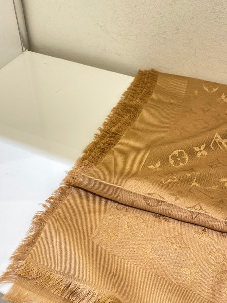 Louis Vuitton Camel Monogram Scarf-Scarf-Louis Vuitton-The Closet Egypt