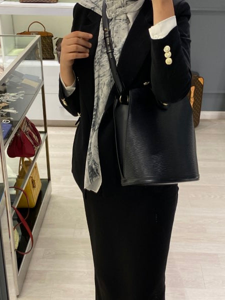 Louis Vuitton Noir Bucket Bag-handbag-Louis Vuitton-The Closet Egypt