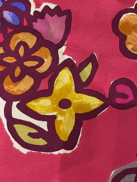 Louis Vuitton Bicolor Monogram Silk Scarf-Scarf-Louis Vuitton-The Closet Egypt