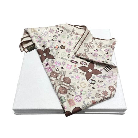 Louis Vuitton Bicolor Square Scarf-Scarf-Louis Vuitton-The Closet Egypt
