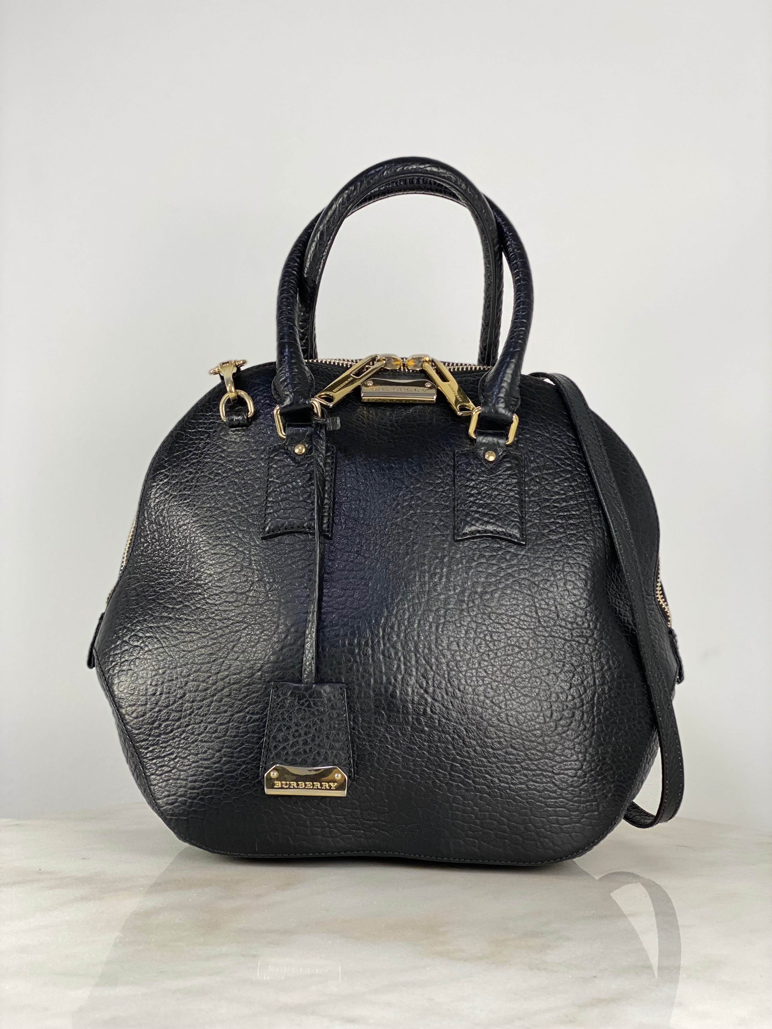 Burberry Black Orchard Large Bag W/ Strap