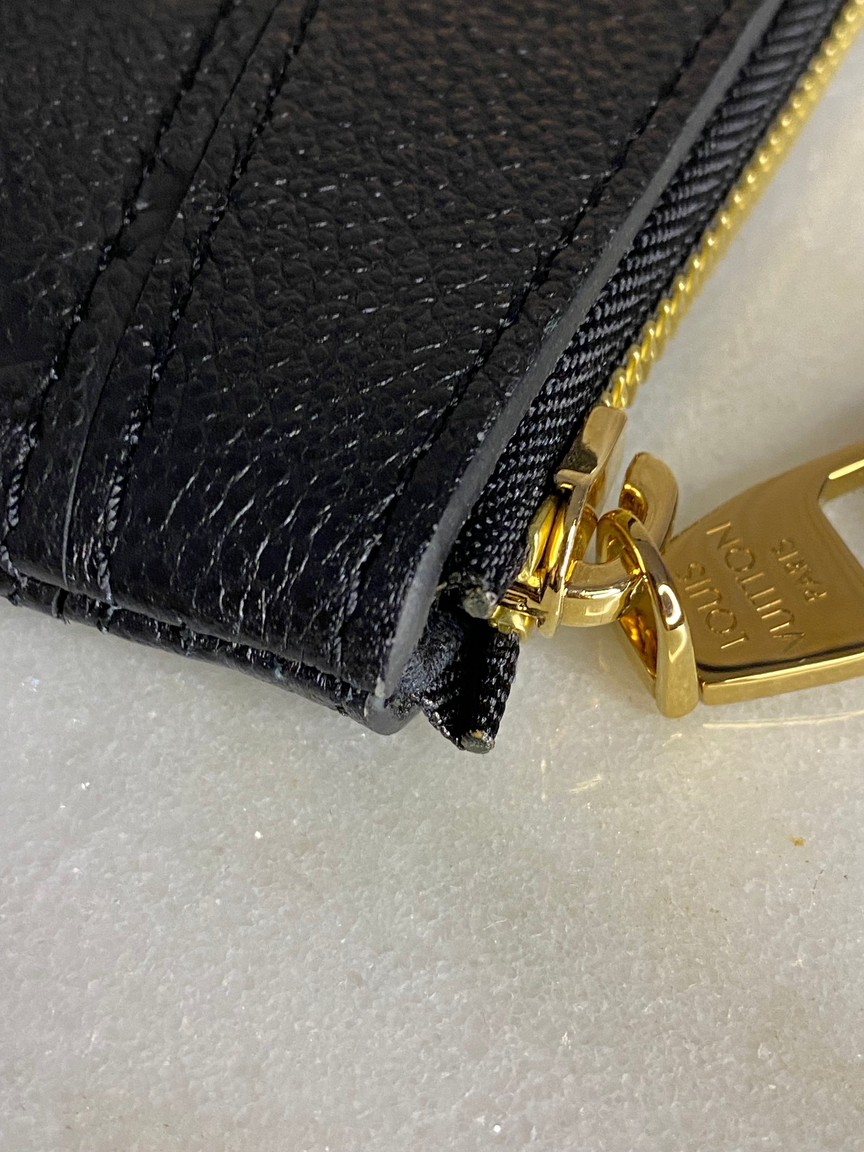 Louis Vuitton Black Daily Empreinte Zip Clutch