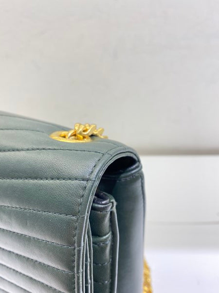 YSL Green Sulpice Medium Shoulder Bag-handbag-YSL-The Closet Egypt