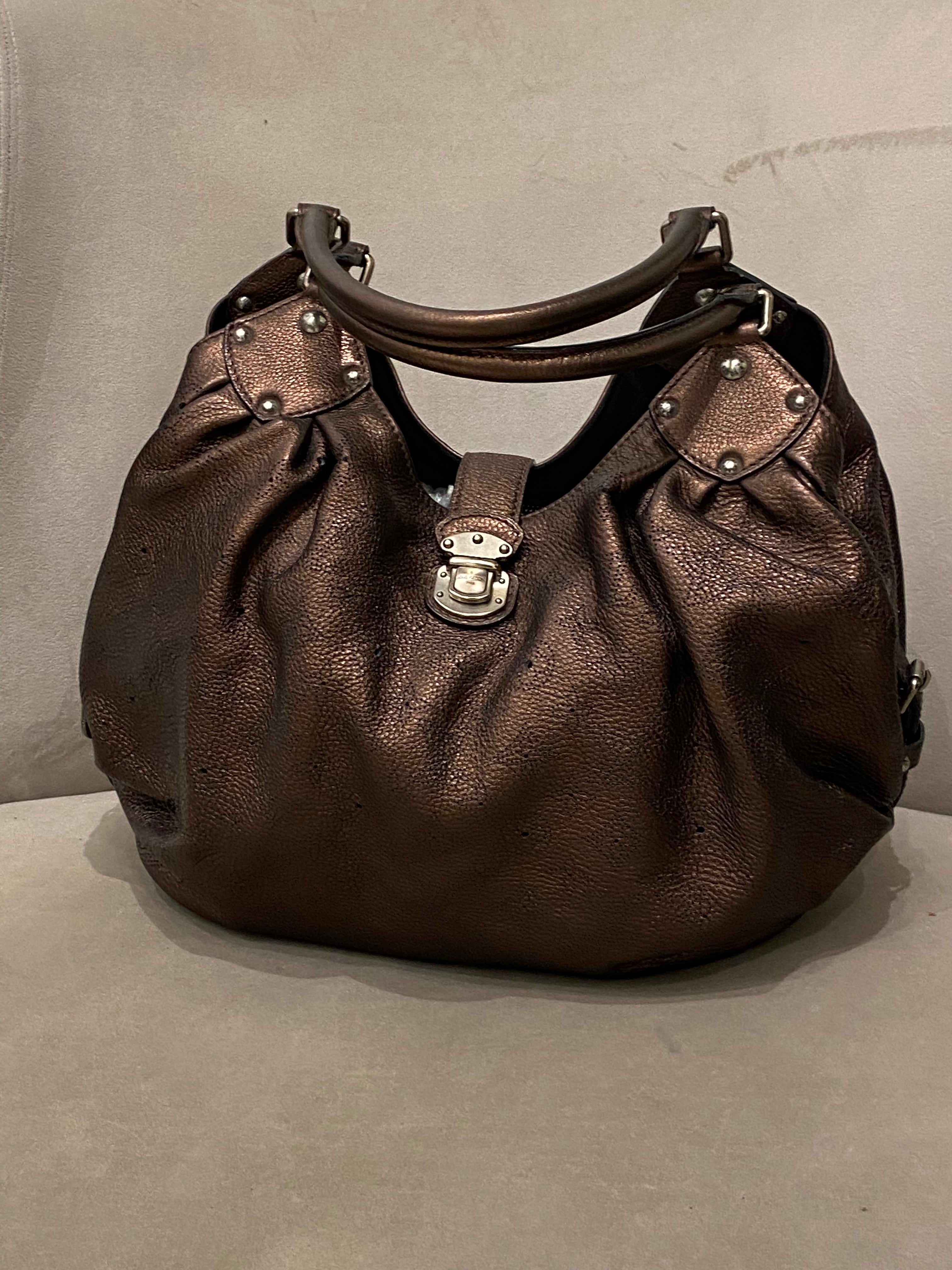 Louis Vuitton Brown Mahina Hobo Bag-handbag-Louis Vuitton-The Closet Egypt