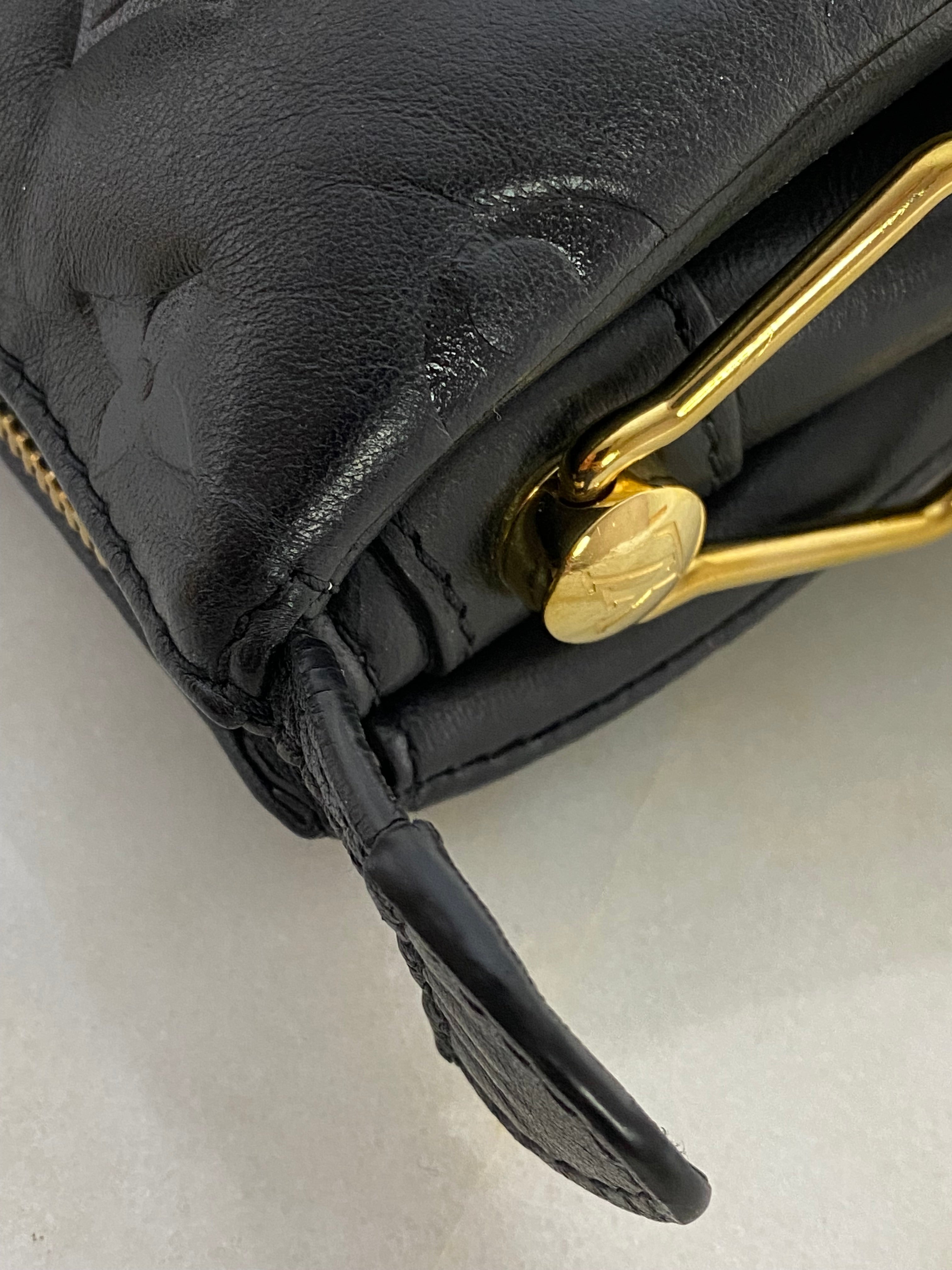Louis Vuitton Black Monogram Empreinte Coussin PM Shoulder Bag-handbag-Louis Vuitton-The Closet Egypt