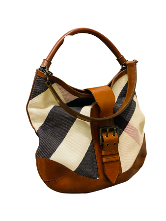 Burberry Camel Mega Check Bag-handbag-Burberry-The Closet Egypt