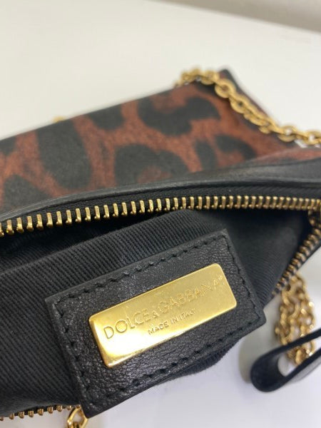 Dolce & Gabbana Leopard Mini Crossbody Chain Wallet-Wallet Chain-Dolce & Gabbana-The Closet Egypt