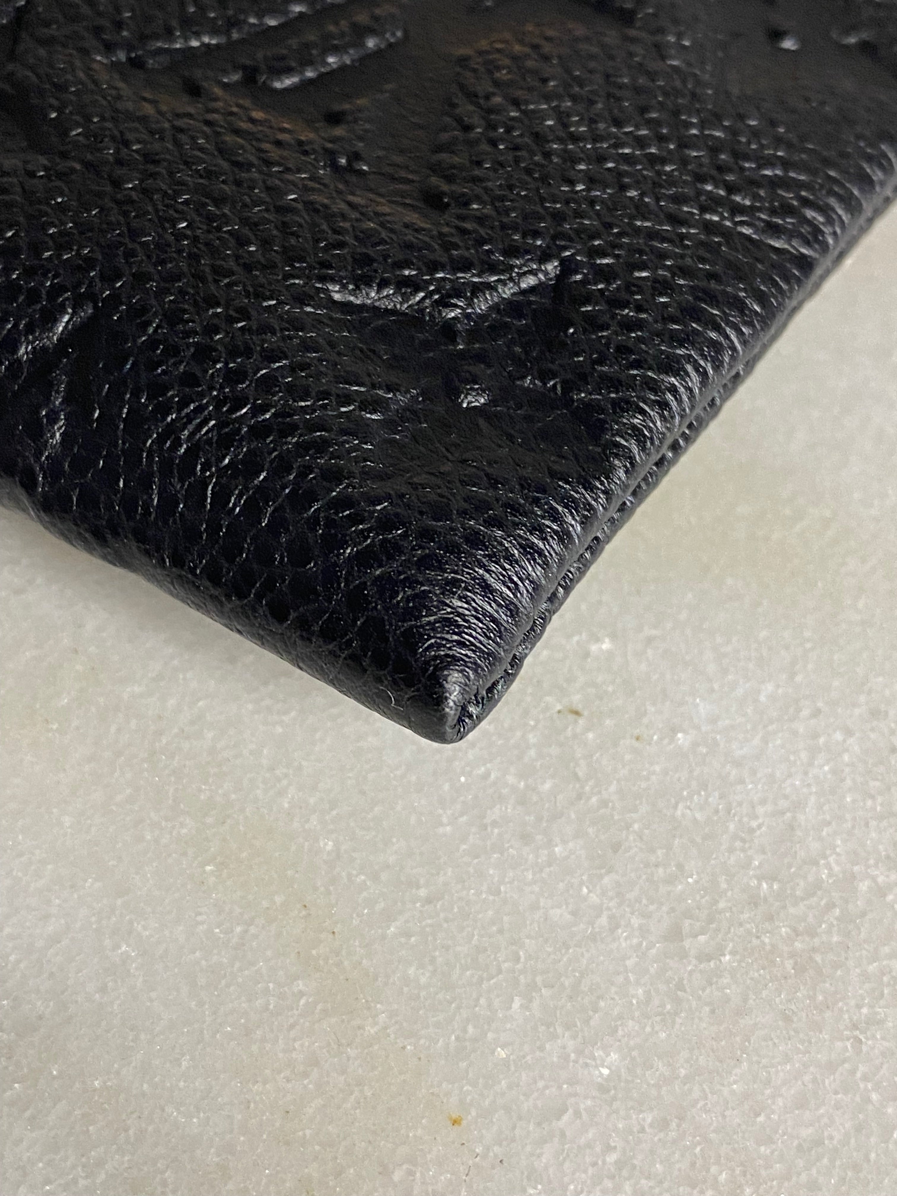 Louis Vuitton Black Daily Empreinte Zip Clutch