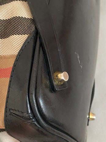 Burberry Black House Check Bridle Tote Bag-handbag-Burberry-The Closet Egypt