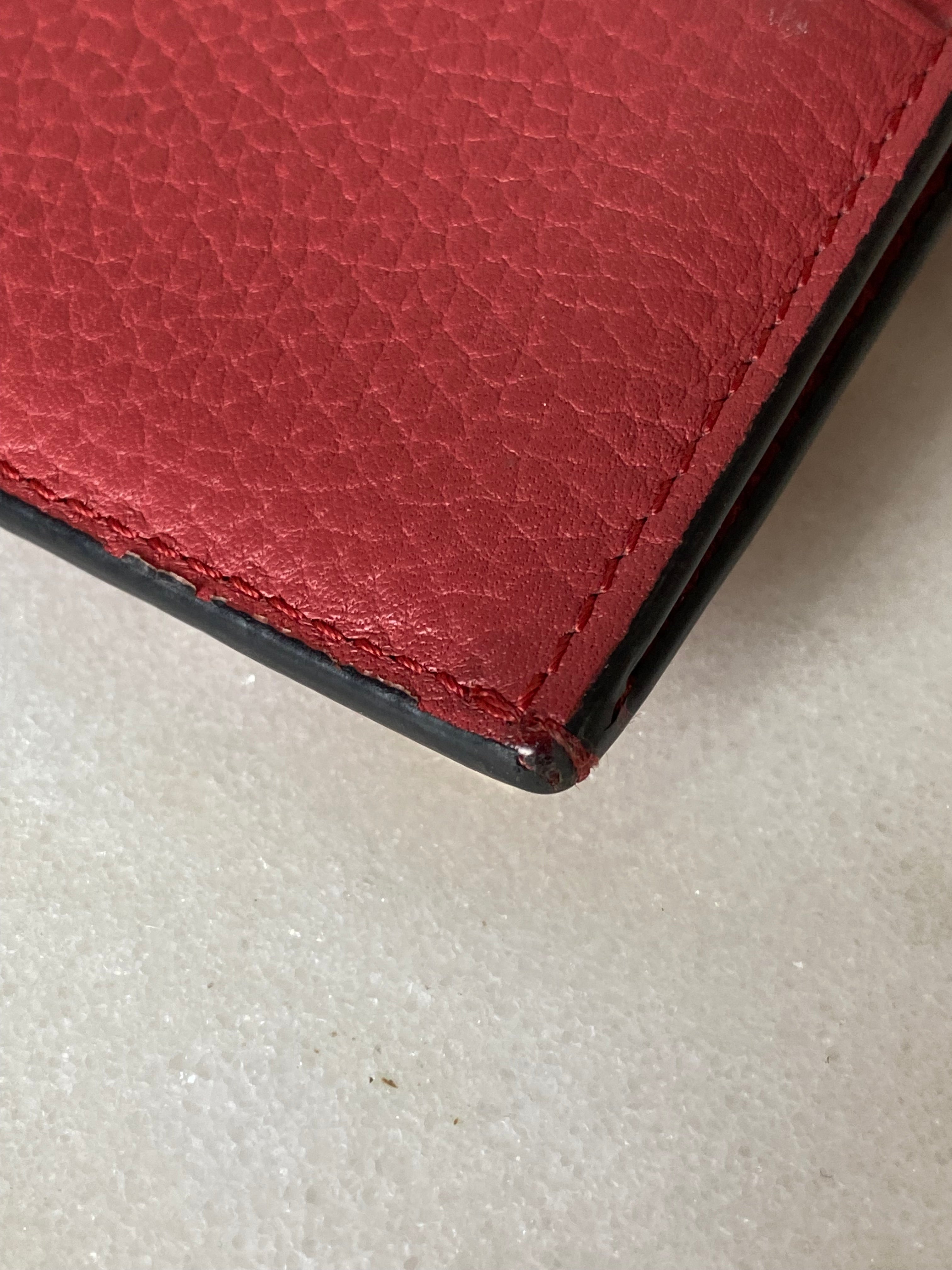 Valentino Red Rockstud Wallet-wallet-Valentino-The Closet Egypt