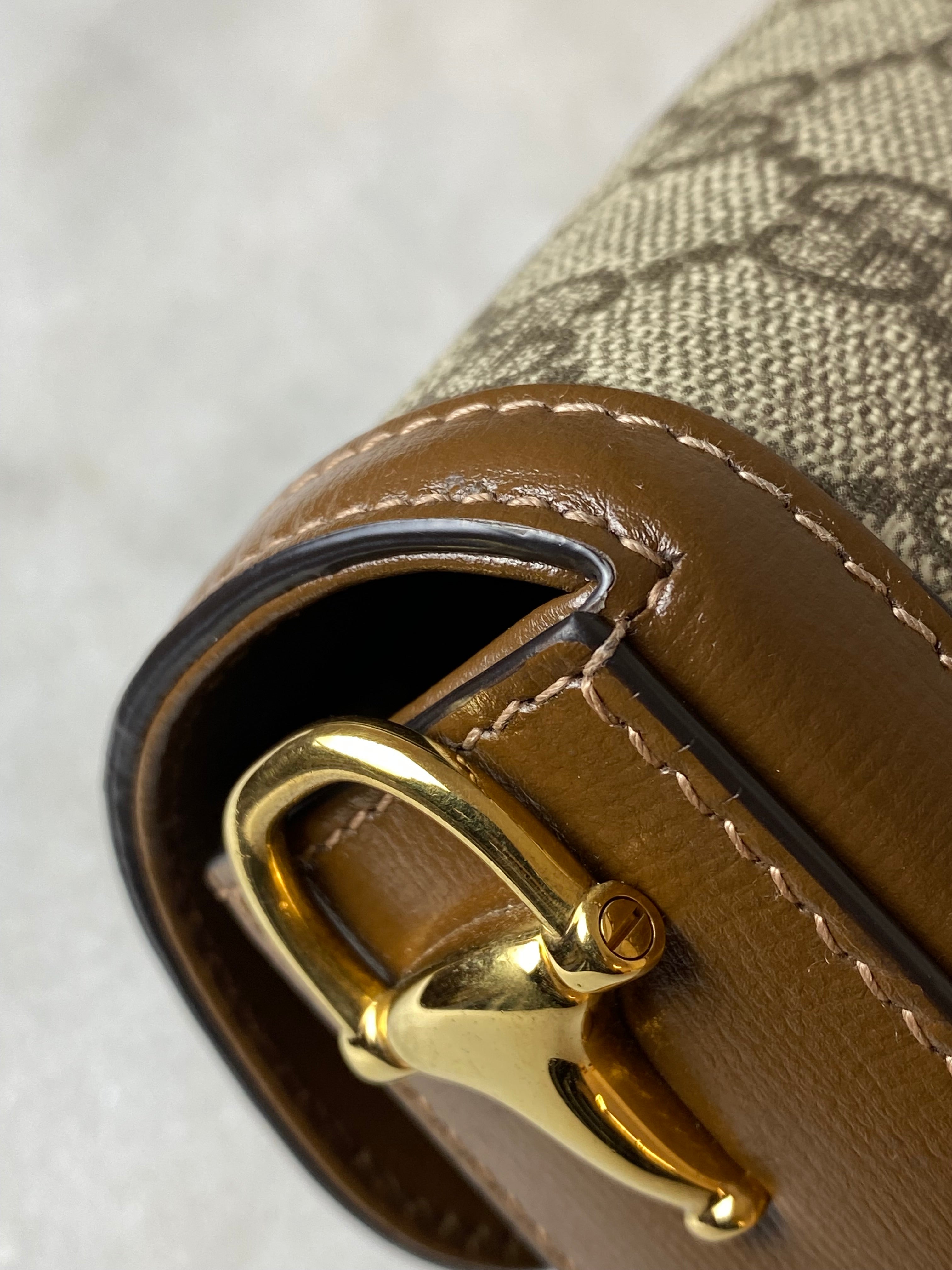 Gucci Bicolor GG Horsebit 1955 Crossbody Bag-handbag-Gucci-The Closet Egypt