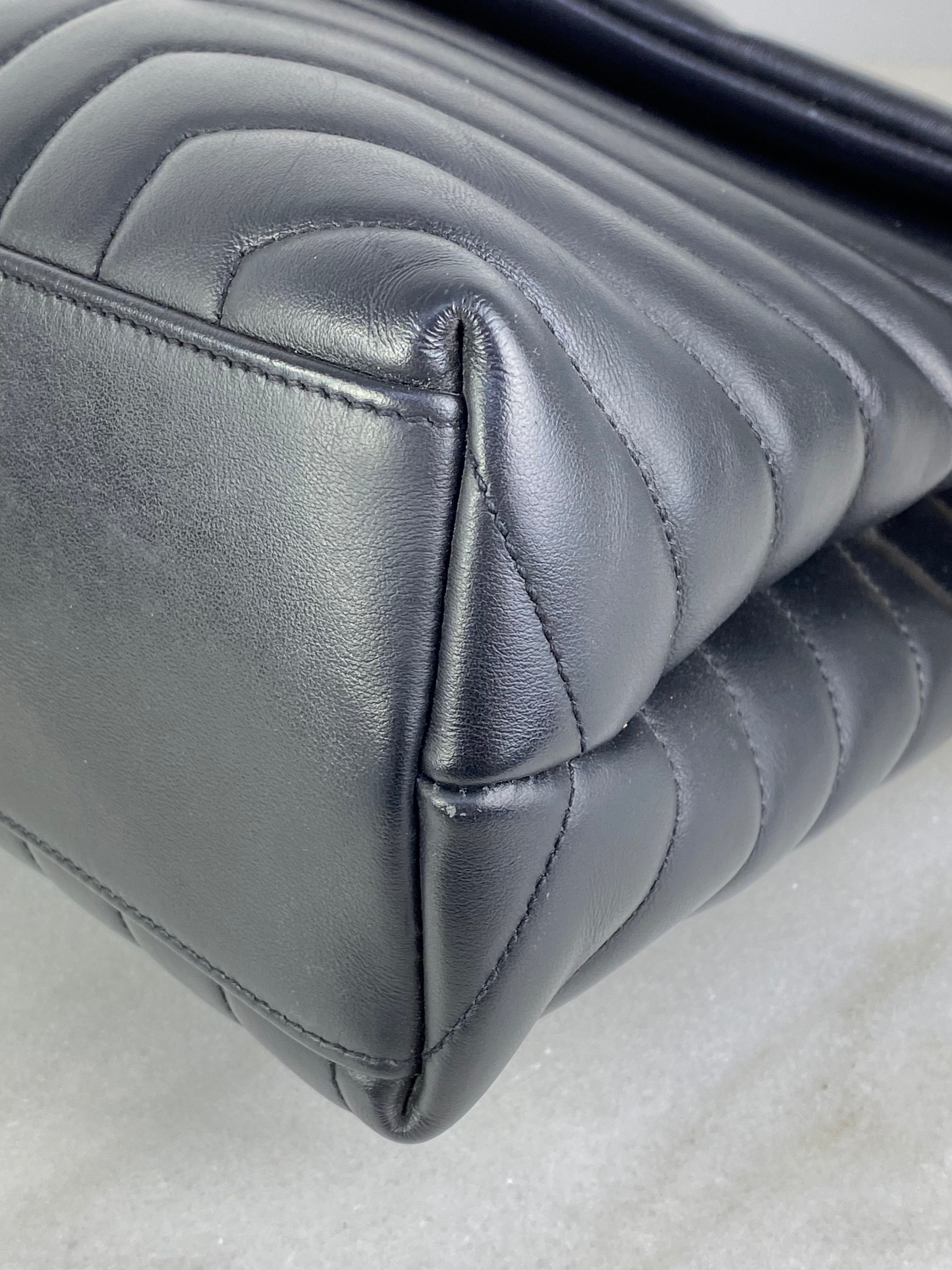 YSL Black Loulou Medium Bag