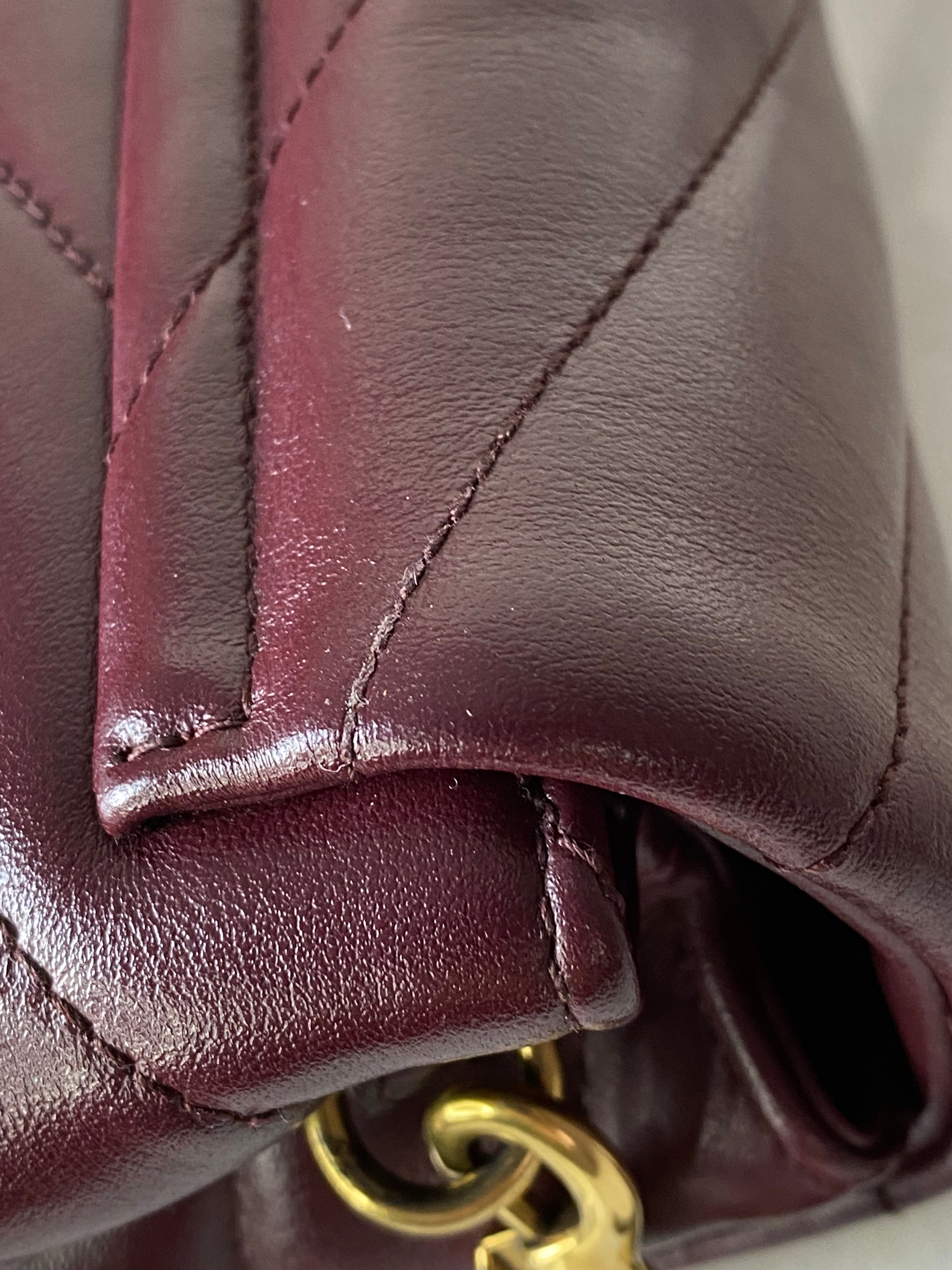 YSL Burgundy Loulou Toy Bag