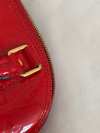 Louis Vuitton Red Monogram Vernis Alma BB Bag-handbag-Louis Vuitton-The Closet Egypt