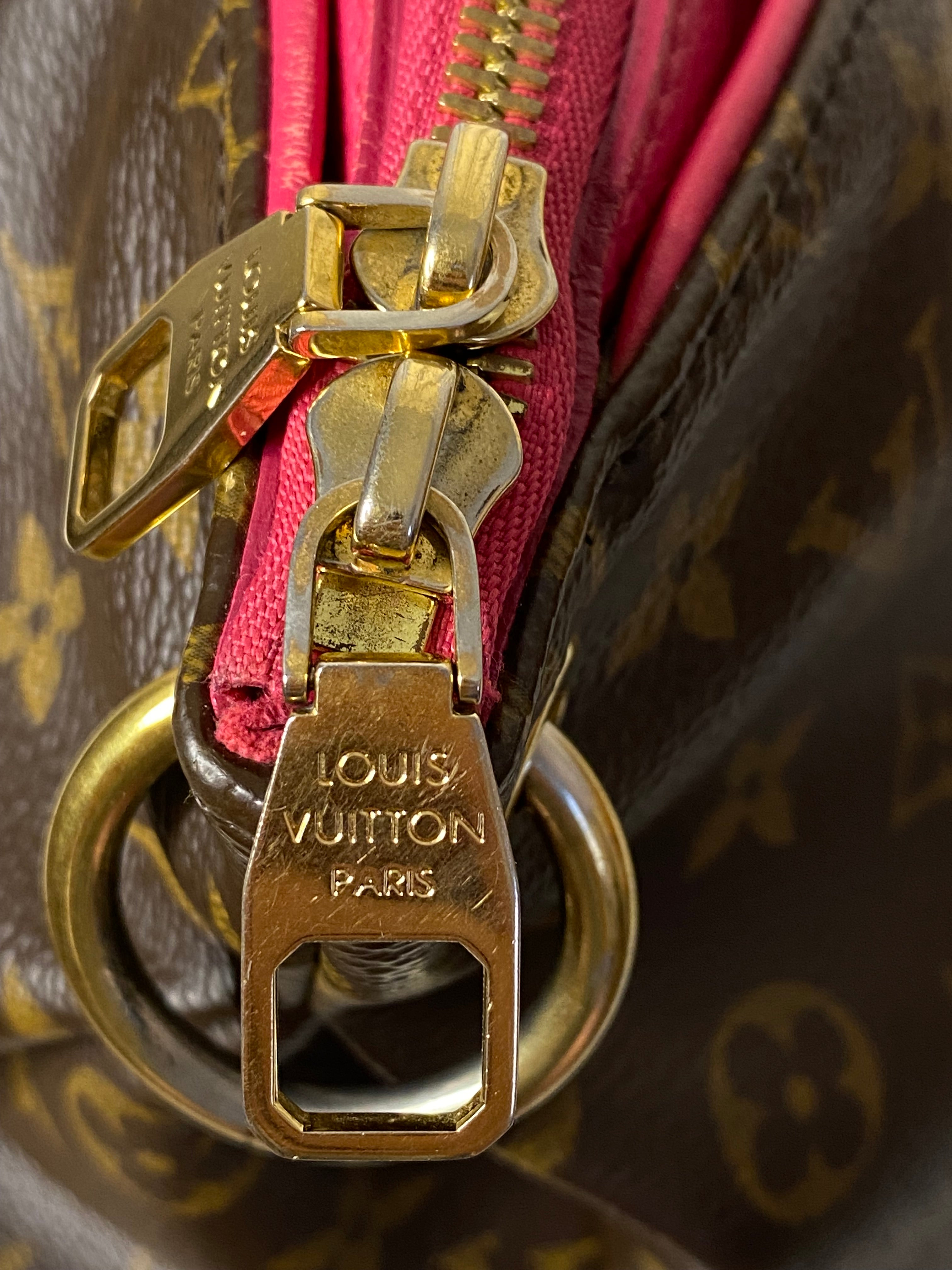 Louis Vuitton Monogram Red Pallas 2 Way Tote Bag W/ Strap-handbag-Louis Vuitton-The Closet Egypt