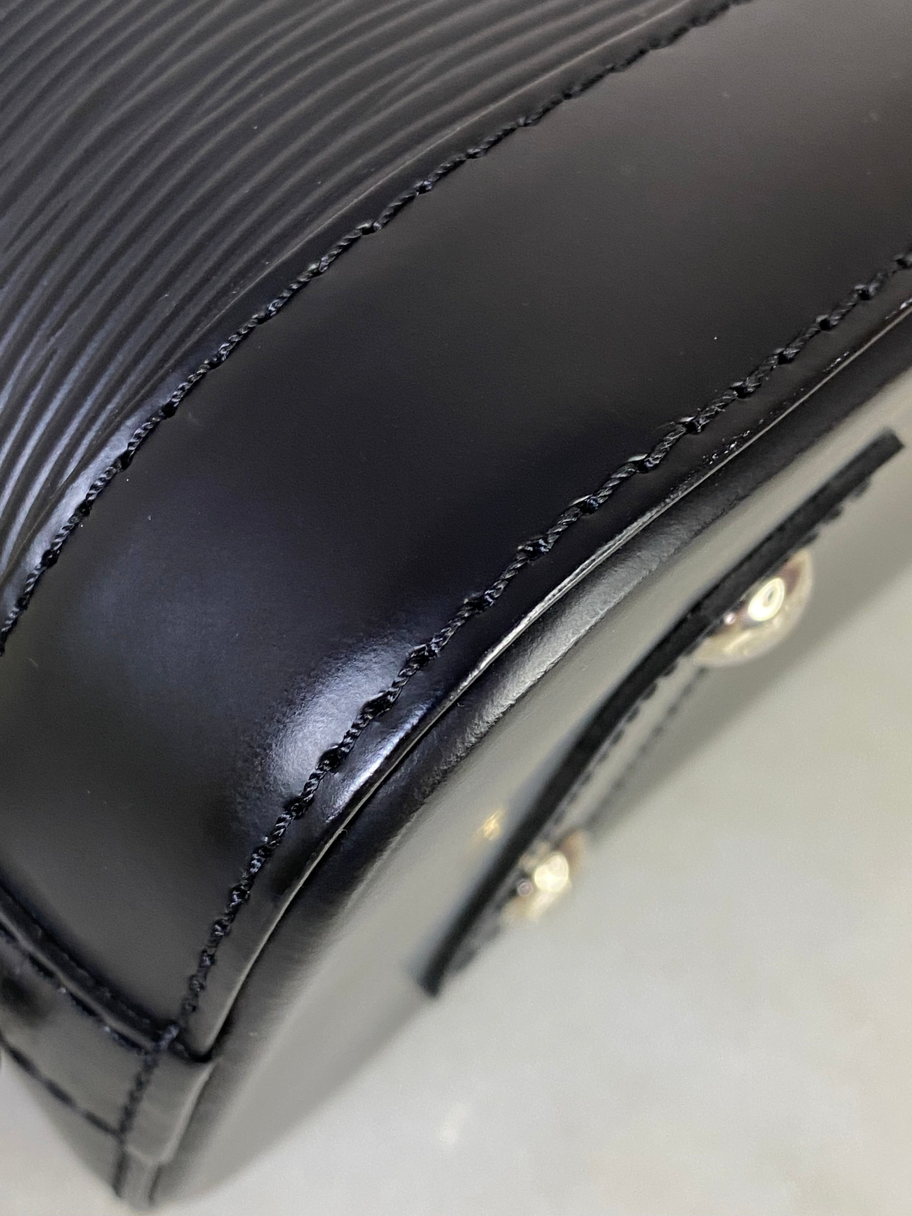 Louis Vuitton Black Epi Alma BB Bag