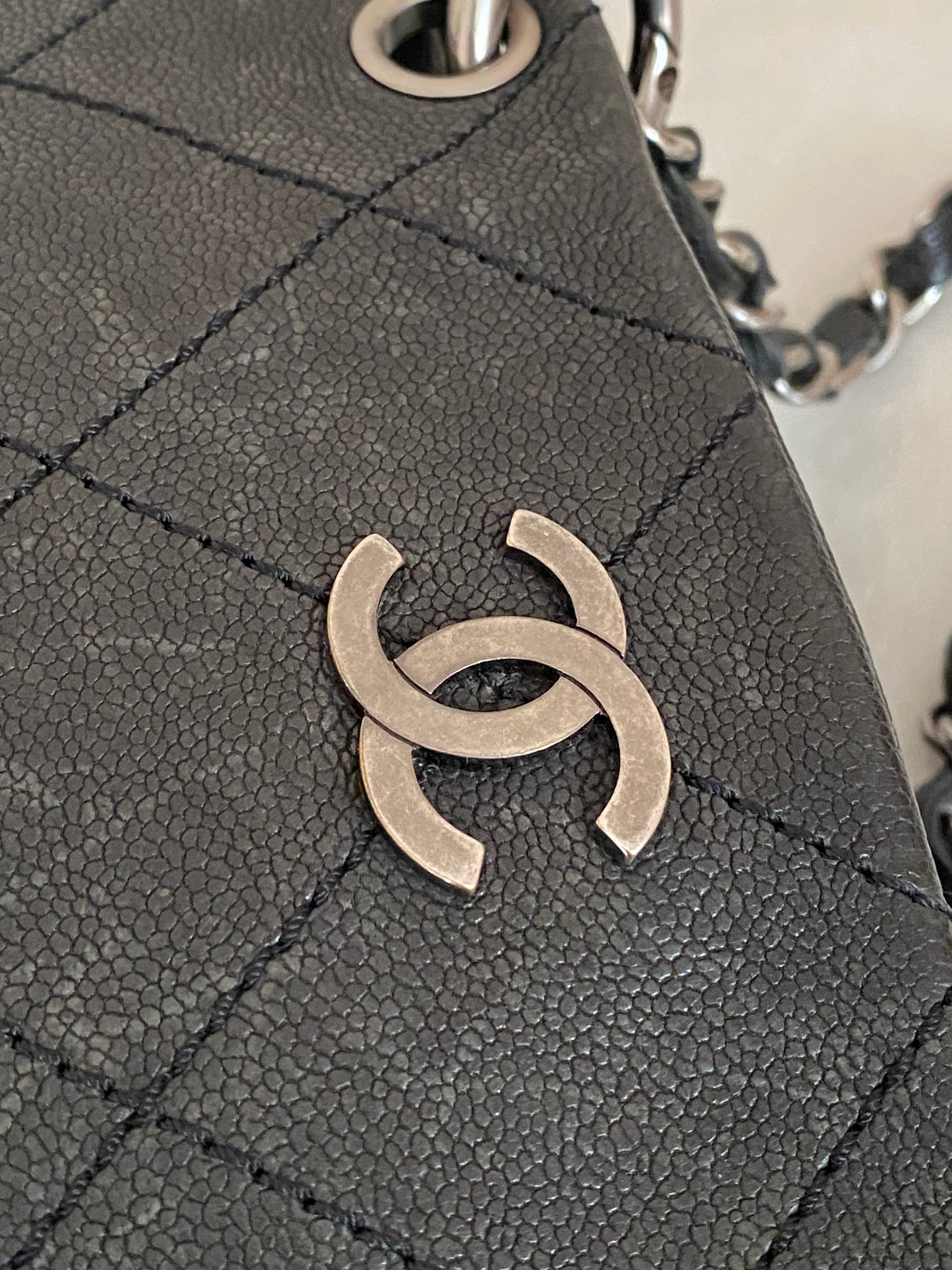 Chanel Black Distressed Outdoor Ligne Bag-handbag-Chanel-The Closet Egypt