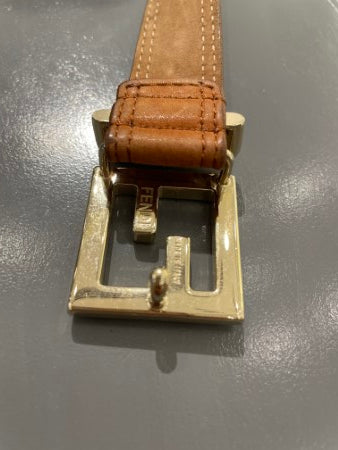 Fendi Camel FF Logo Belt 38-Belt-Fendi-The Closet Egypt
