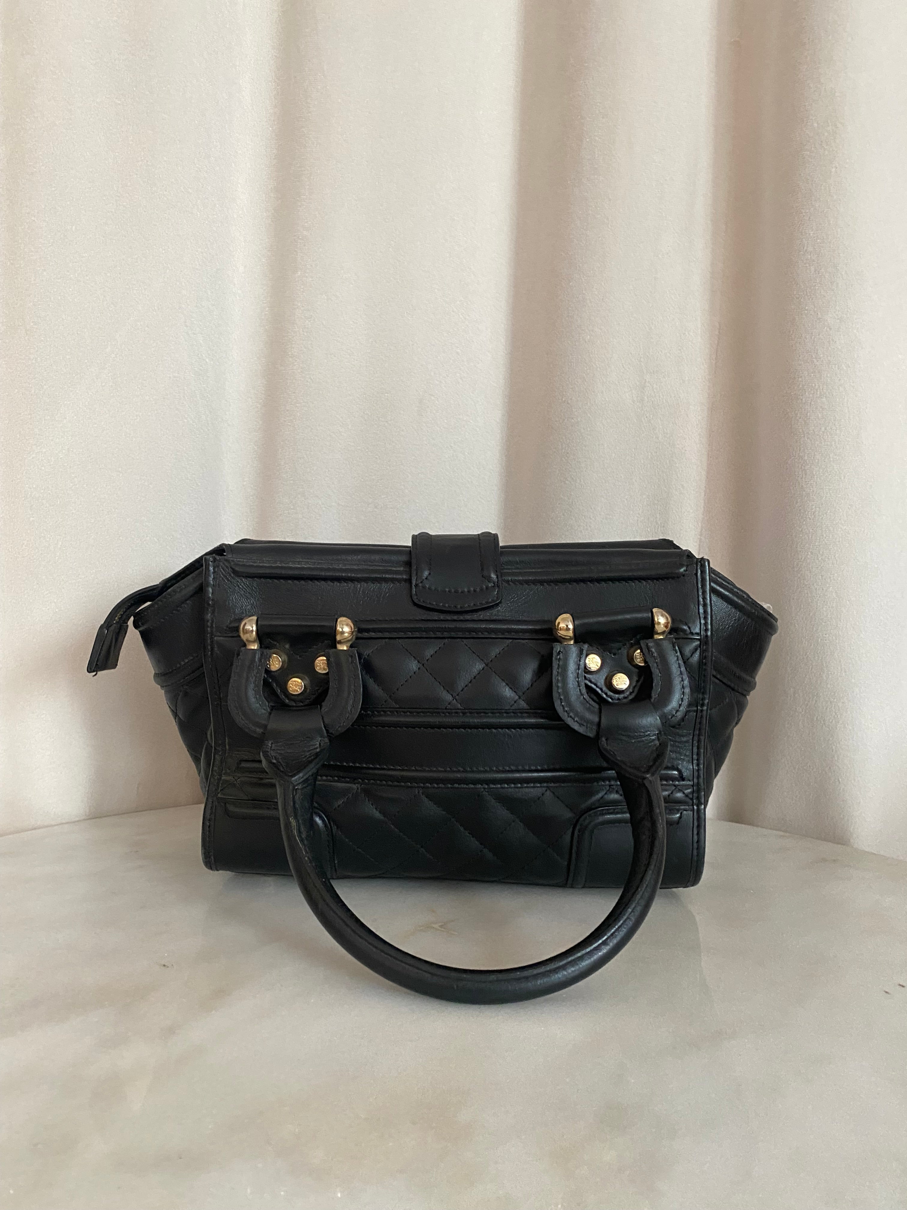 Burberry Black Mini Monor Tote Bag-handbag-Burberry-The Closet Egypt