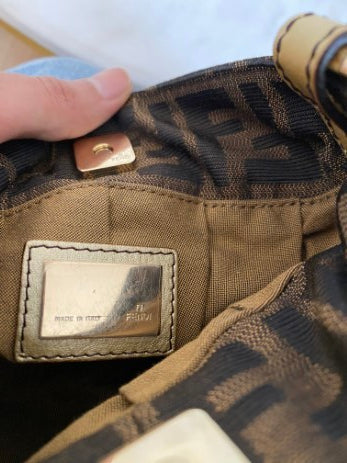 Fendi Bicolor Zucca FF Mini Chef Bag-handbag-Fendi-The Closet Egypt