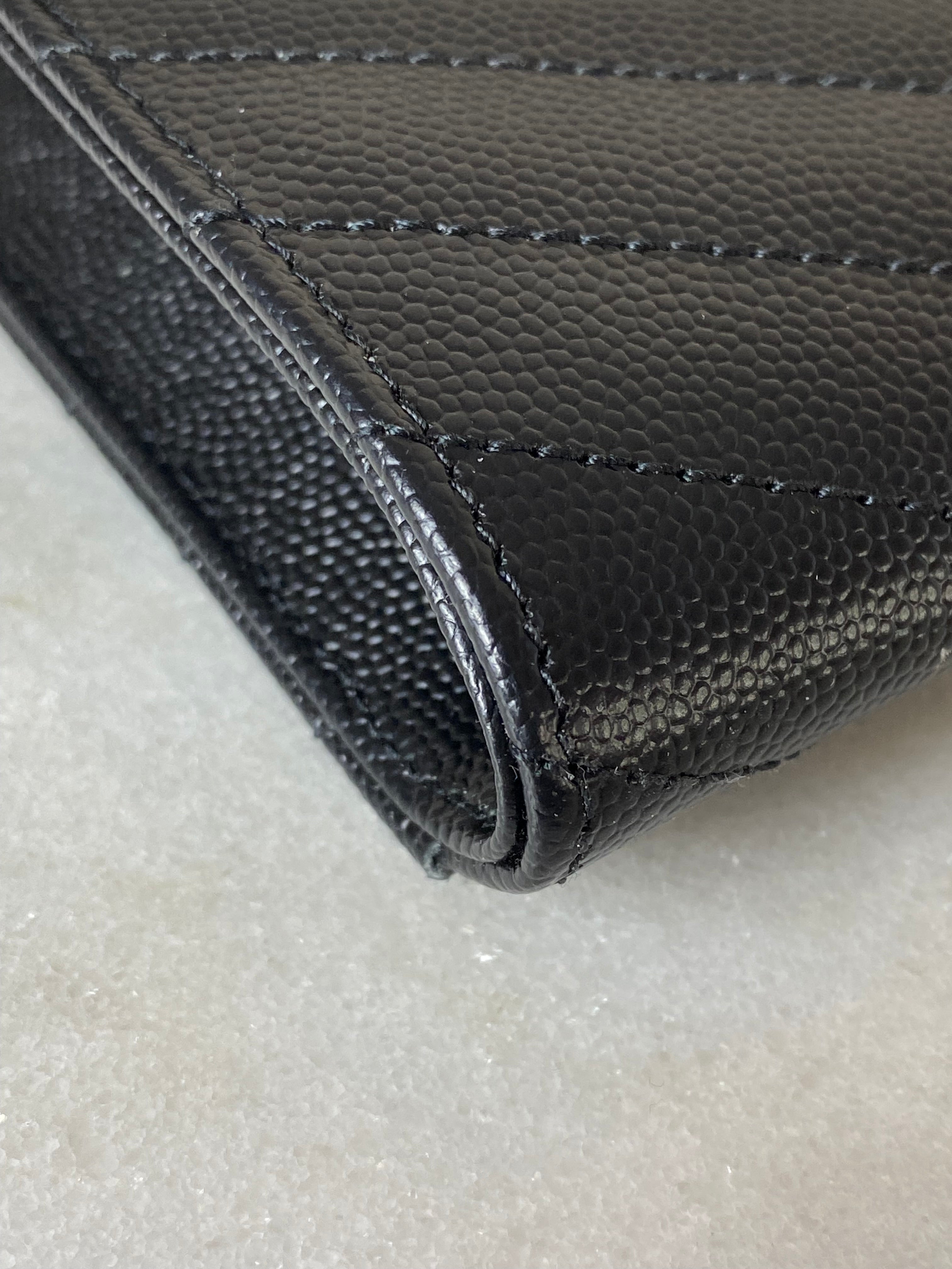 YSL Black Cassandre Flap Clutch-Clutch-YSL-The Closet Egypt