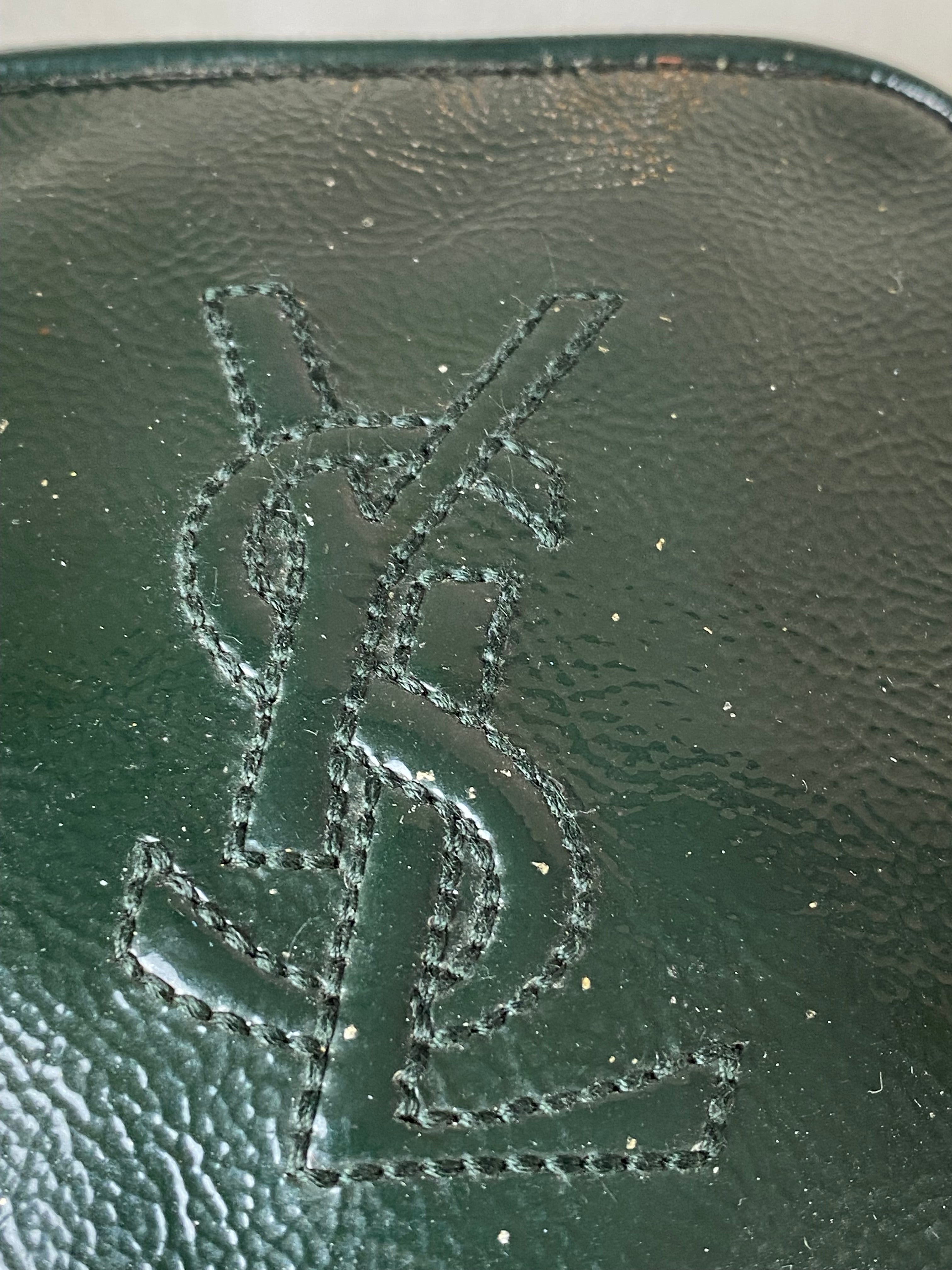 YSL Green Belle De Jour Chain Pouch-Pouch-YSL-The Closet Egypt