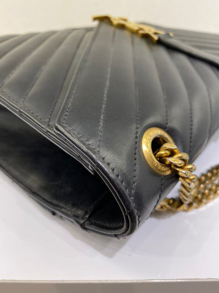 YSL Black Envelope Large Bag-handbag-YSL-The Closet Egypt
