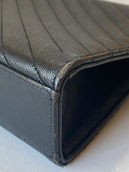 YSL Black Monogram Satchel Shoulder Bag-handbag-YSL-The Closet Egypt