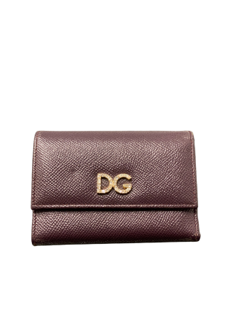 Dolce & Gabbana Burgundy Dauphine Crystal Small Wallet-wallet-Dolce & Gabbana-The Closet Egypt
