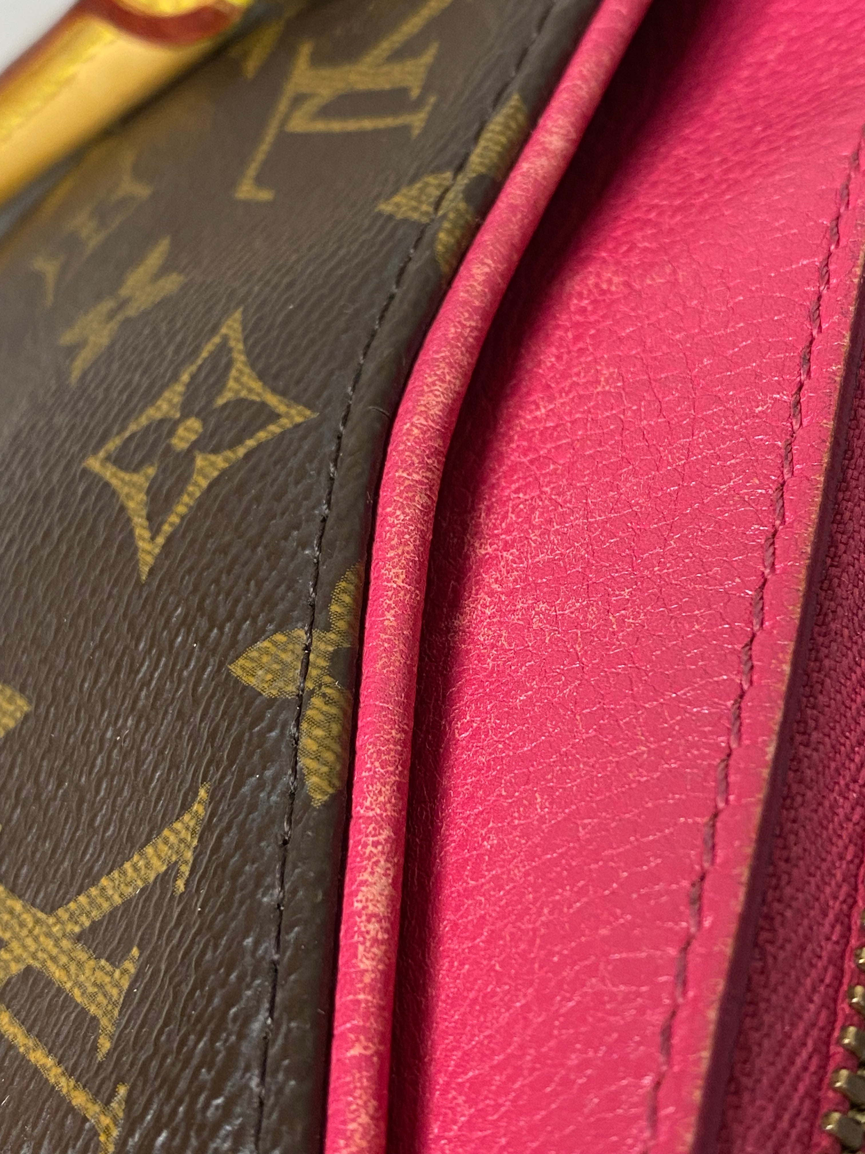 Louis Vuitton Monogram Red Pallas 2 Way Tote Bag W/ Strap-handbag-Louis Vuitton-The Closet Egypt