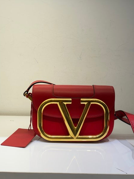 Valentino Red Super V Crossbody Bag-handbag-Valentino-The Closet Egypt