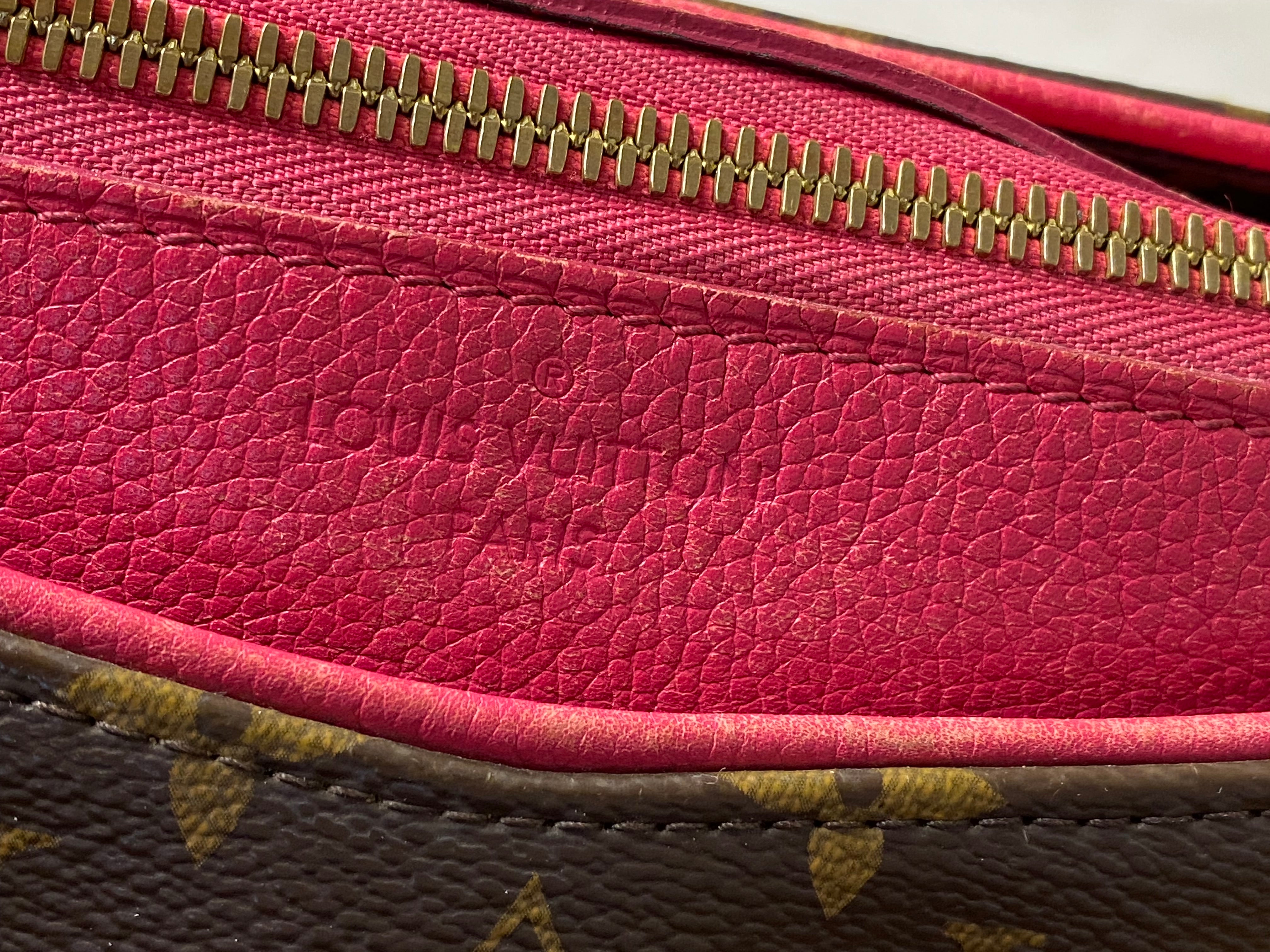 Louis Vuitton Monogram Red Pallas 2 Way Tote Bag W/ Strap-handbag-Louis Vuitton-The Closet Egypt