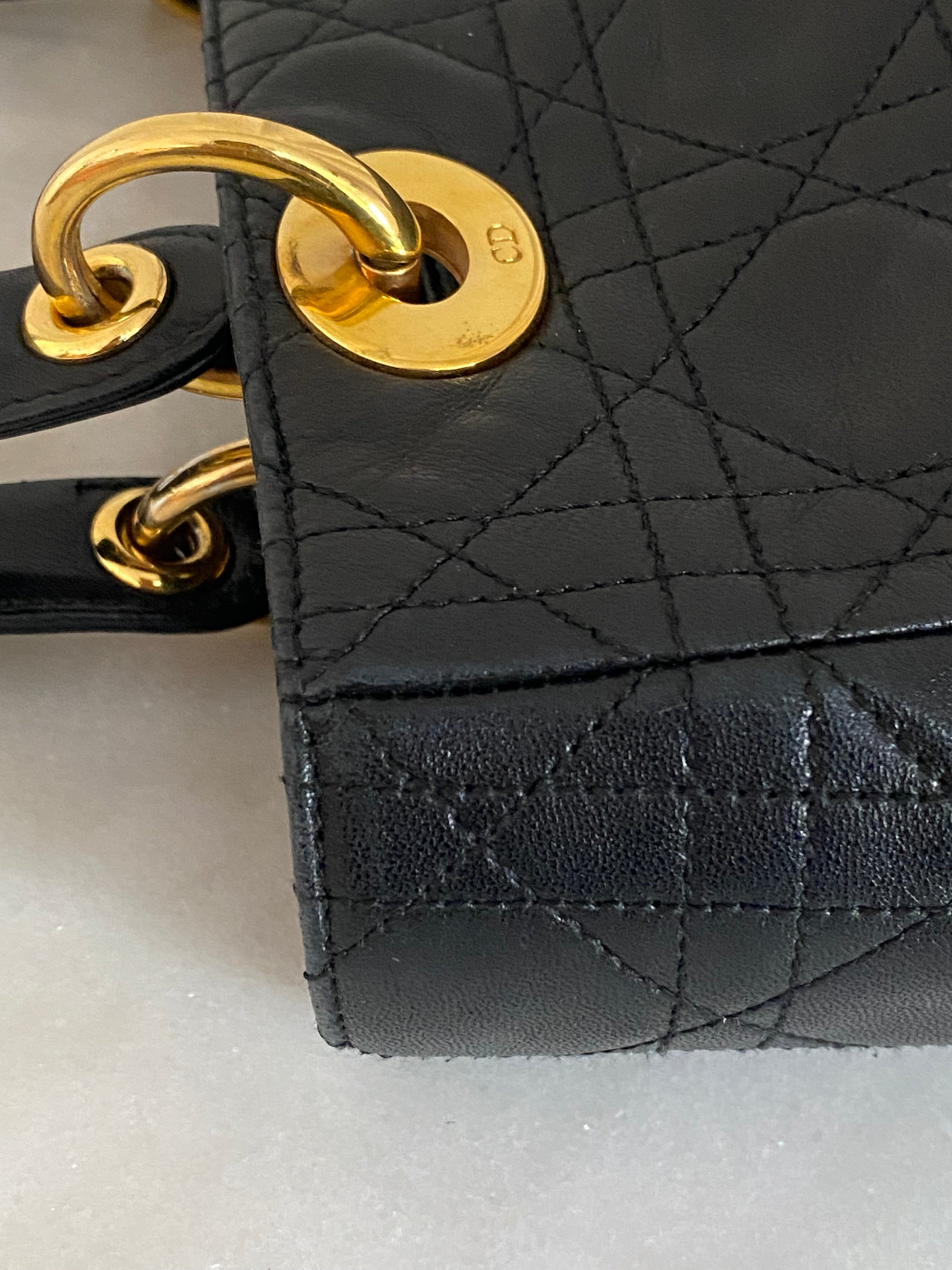 Christian Dior Black Lady Dior Small Bag-handbag-Christian Dior-The Closet Egypt