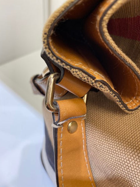 Burberry Camel House Check Bucket Bag-handbag-Burberry-The Closet Egypt