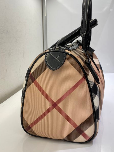 Burberry Haymarket Black Boston Bag-handbag-Burberry-The Closet Egypt