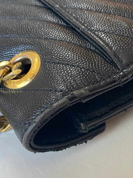 YSL Black Monogram Satchel Shoulder Bag-handbag-YSL-The Closet Egypt