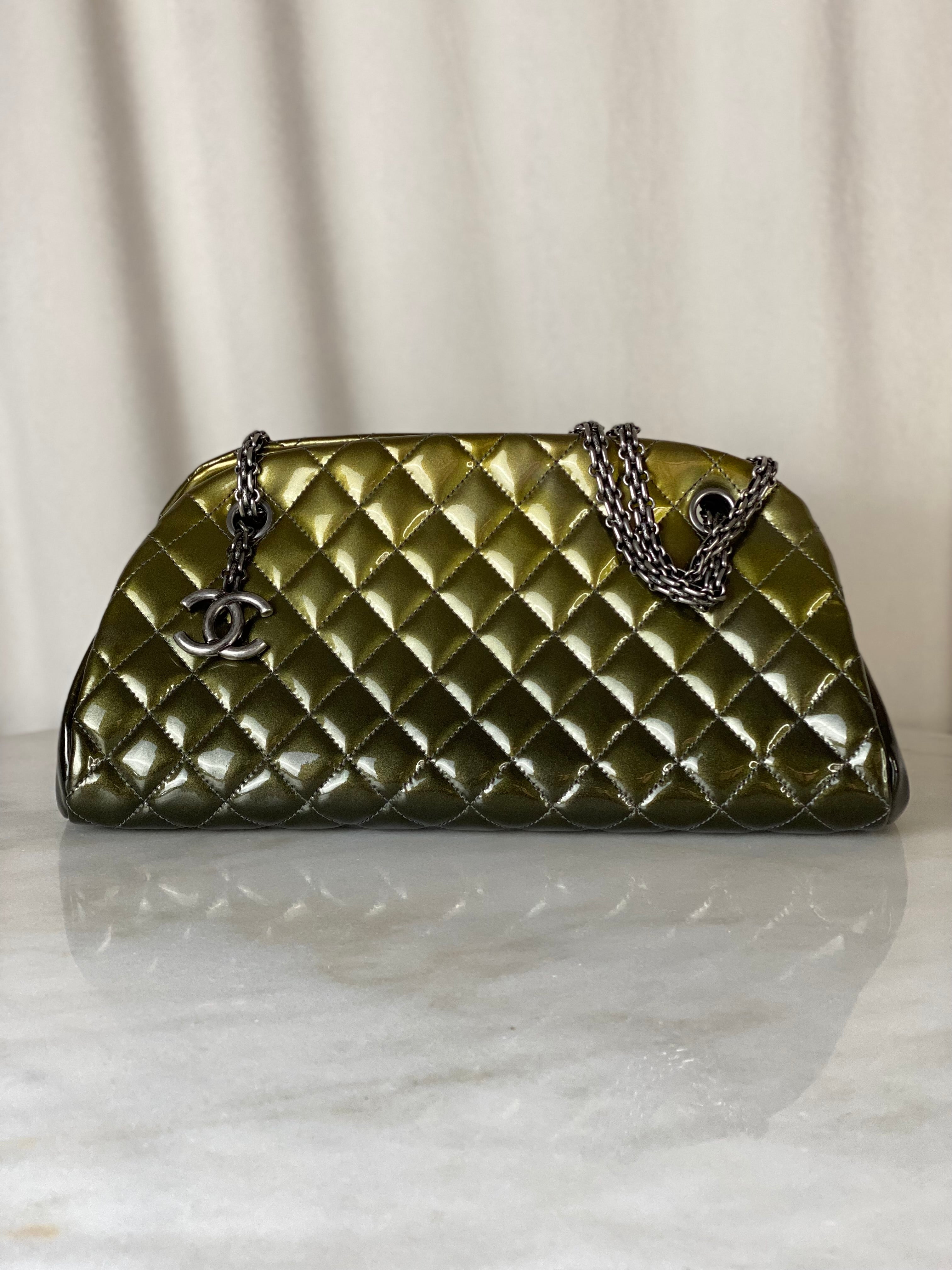 Chanel Olive Just Mademoiselle Bowling Ombre Bag-handbag-Chanel-The Closet Egypt