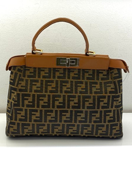 Fendi Tobacco FF Peekaboo Medium Bag-handbag-Fendi-The Closet Egypt
